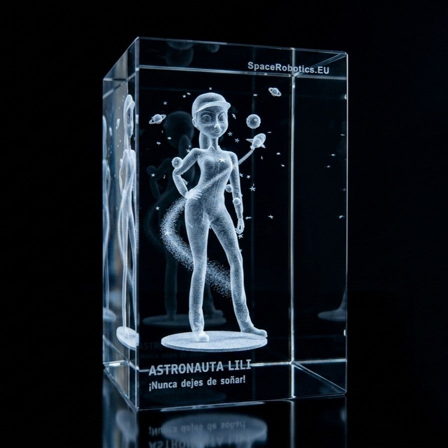 Astronauta LiLi - Exploring Space - 3D Crystal