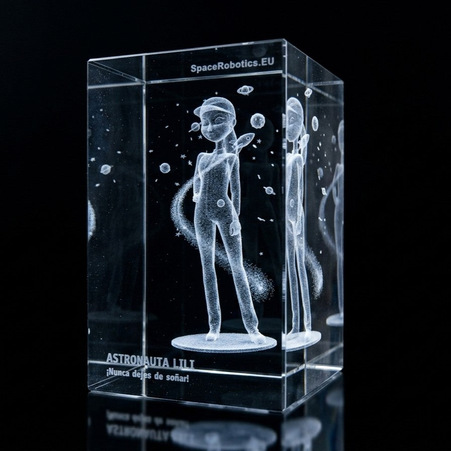 Astronauta LiLi - Exploring Space - 3D Crystal