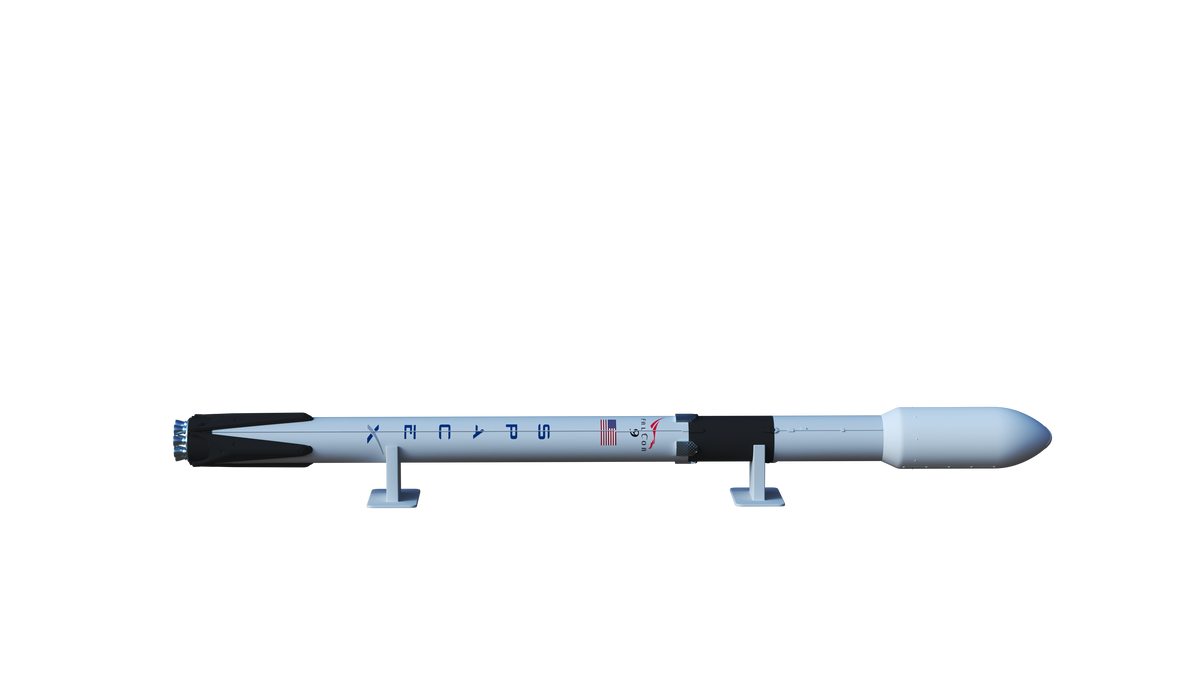 Falcon 9 - SpaceX - 1:100 (WITH MAGNETS) – Space Scaled Models