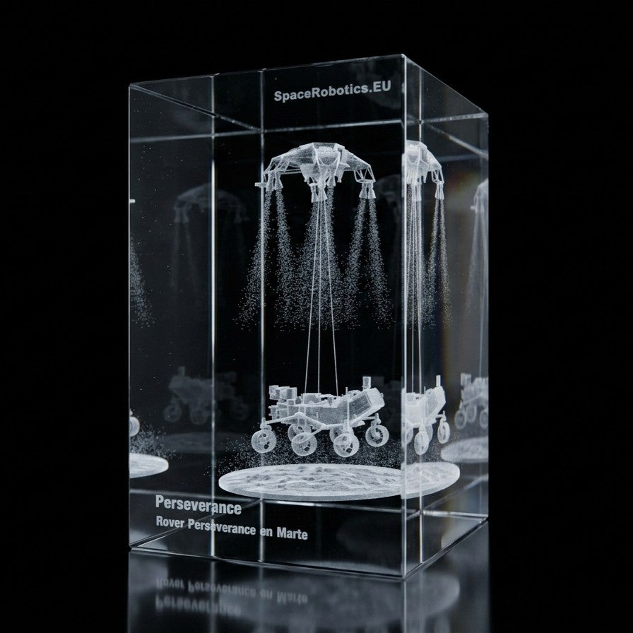 NASA Perseverance Rover - Landing on Mars - 3D Crystal