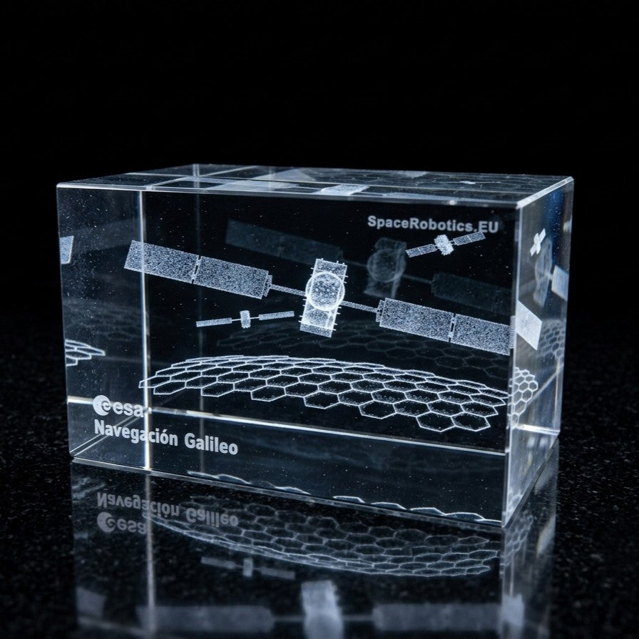 ESA Galileo - Europe’s Satellite Navigation System - 3D Crystal