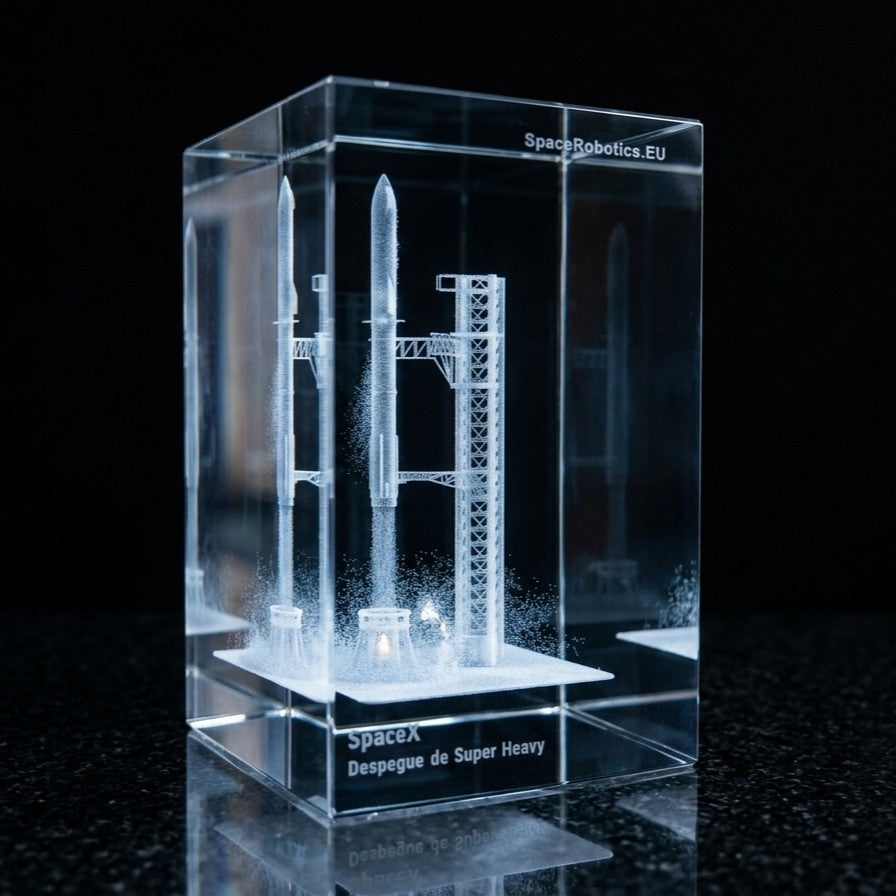 SpaceX Starship - Liftoff - 3D Crystal.